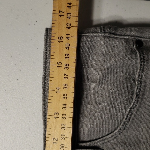 Athleta Women Sculptek Skinny Jeans 12 Gray Denim Cropped Stretchy Athleisure - Picture 13 of 15